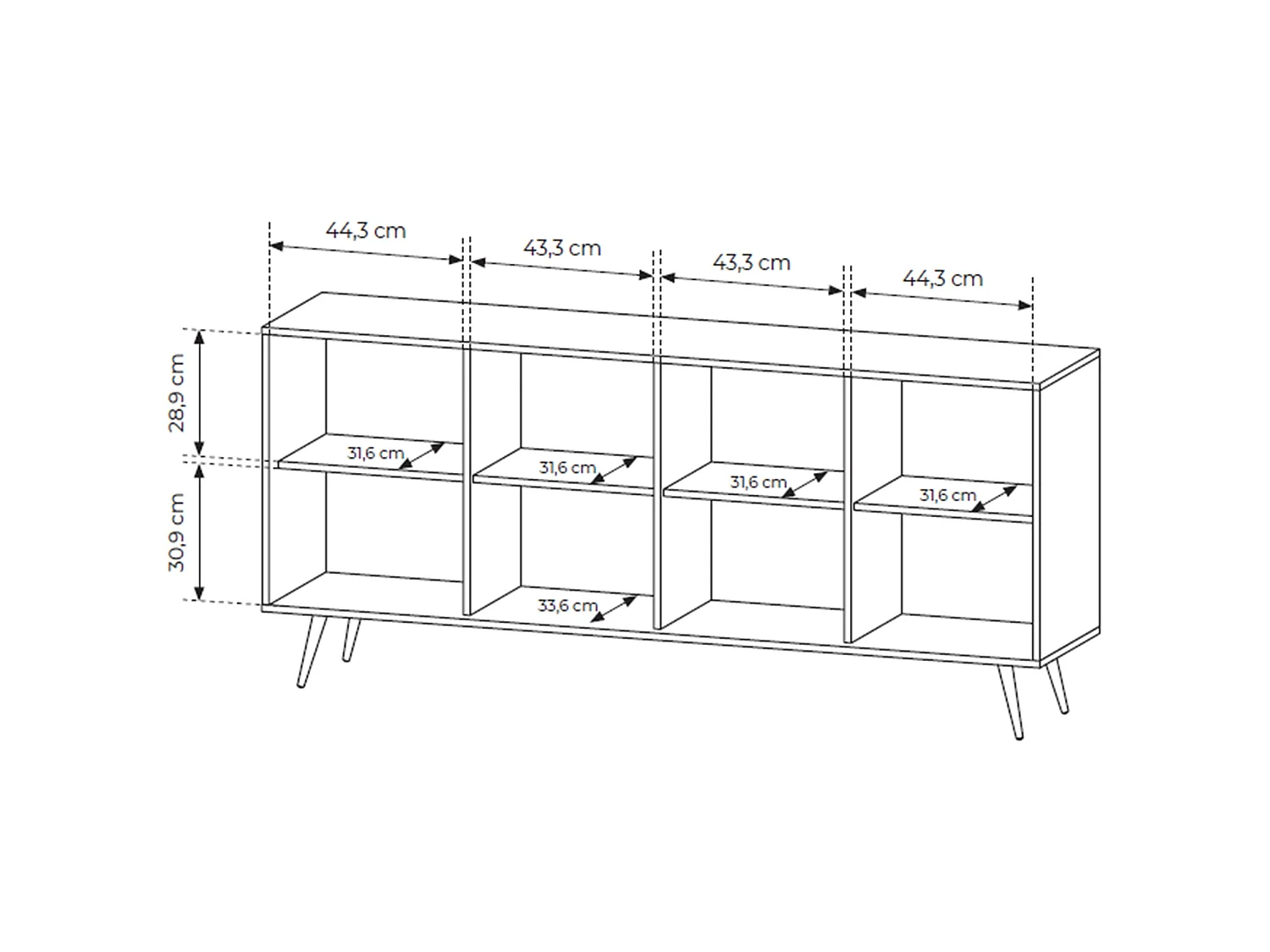 Commode - 183 cm - Chêne - Amaro