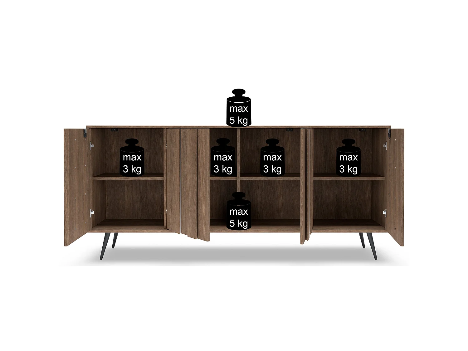 Commode - 183 cm - Chêne - Amaro
