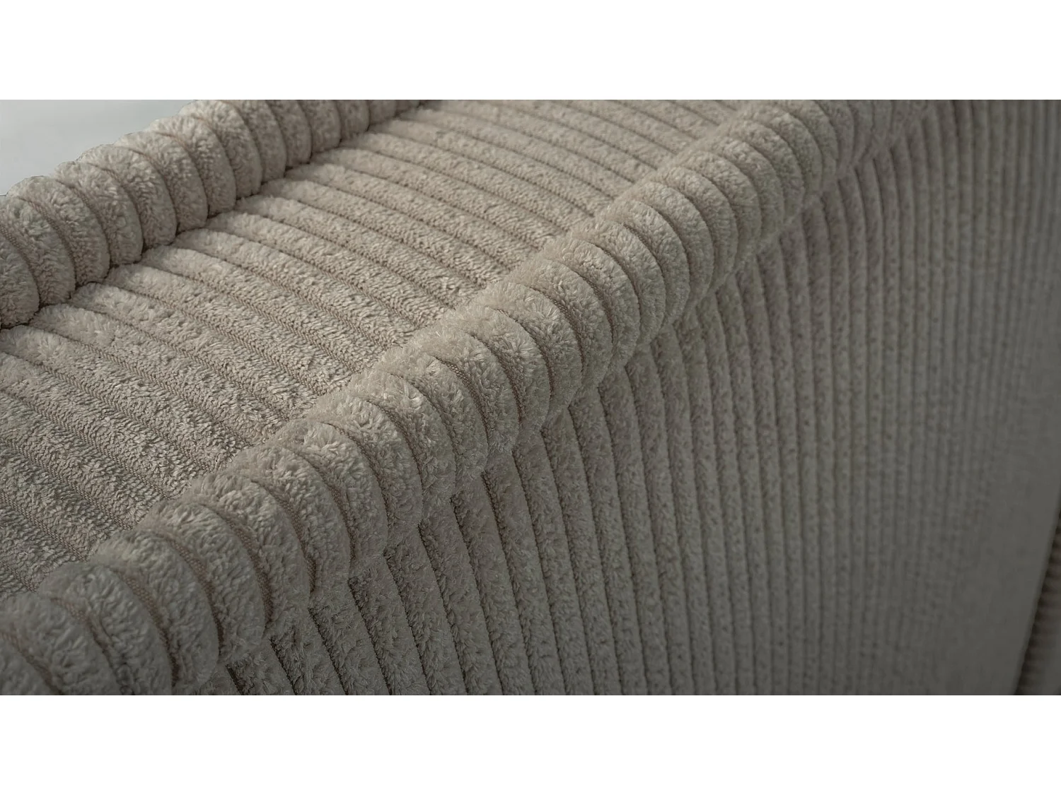 Gestoffeerd bed Cordo met opbergruimte, olijfgroene ribstof, 160x200cm