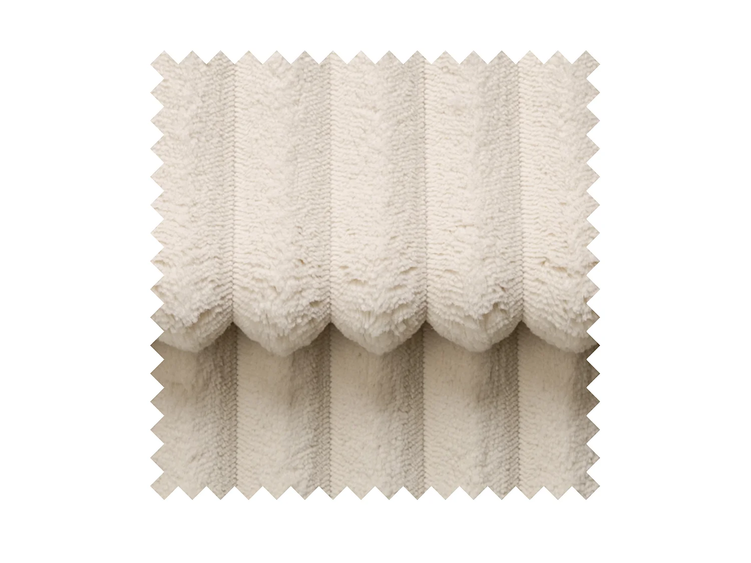 Gestoffeerd bed, corduroy crème, 200x200 cm – Shels