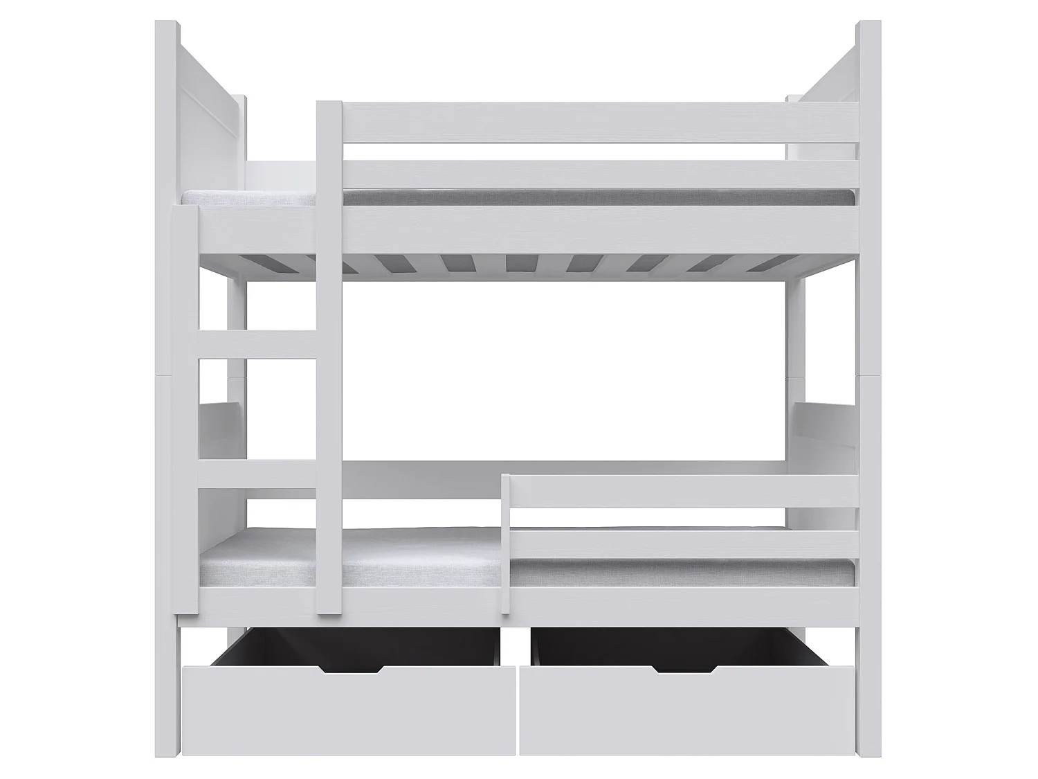 Etagenbett, weiß, 80x180 cm - Frello