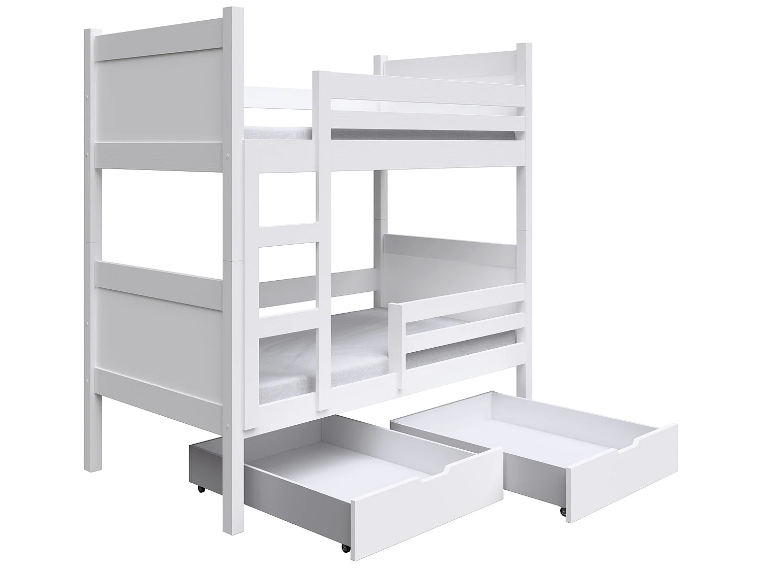 Etagenbett, weiß, 80x180 cm - Frello