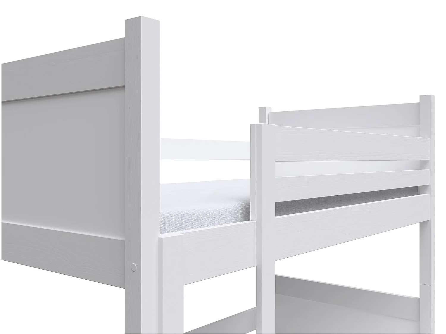 Etagenbett, weiß, 80x180 cm - Frello