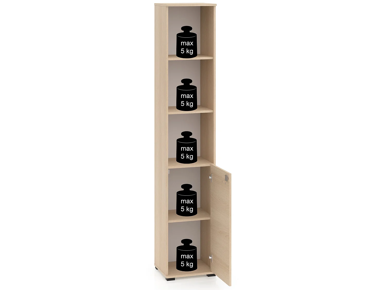Staande kast, eiken, 39 cm – Odelis
