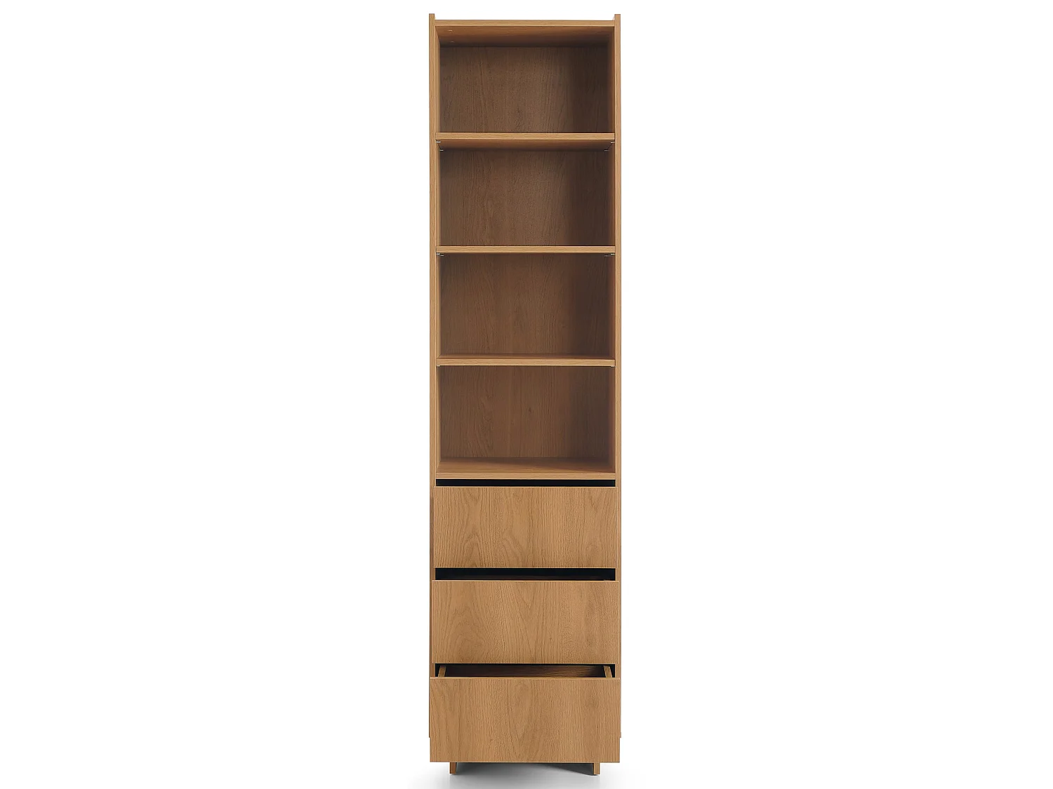 Standregal, Eichenholzoptik, 50 cm - Yasumi