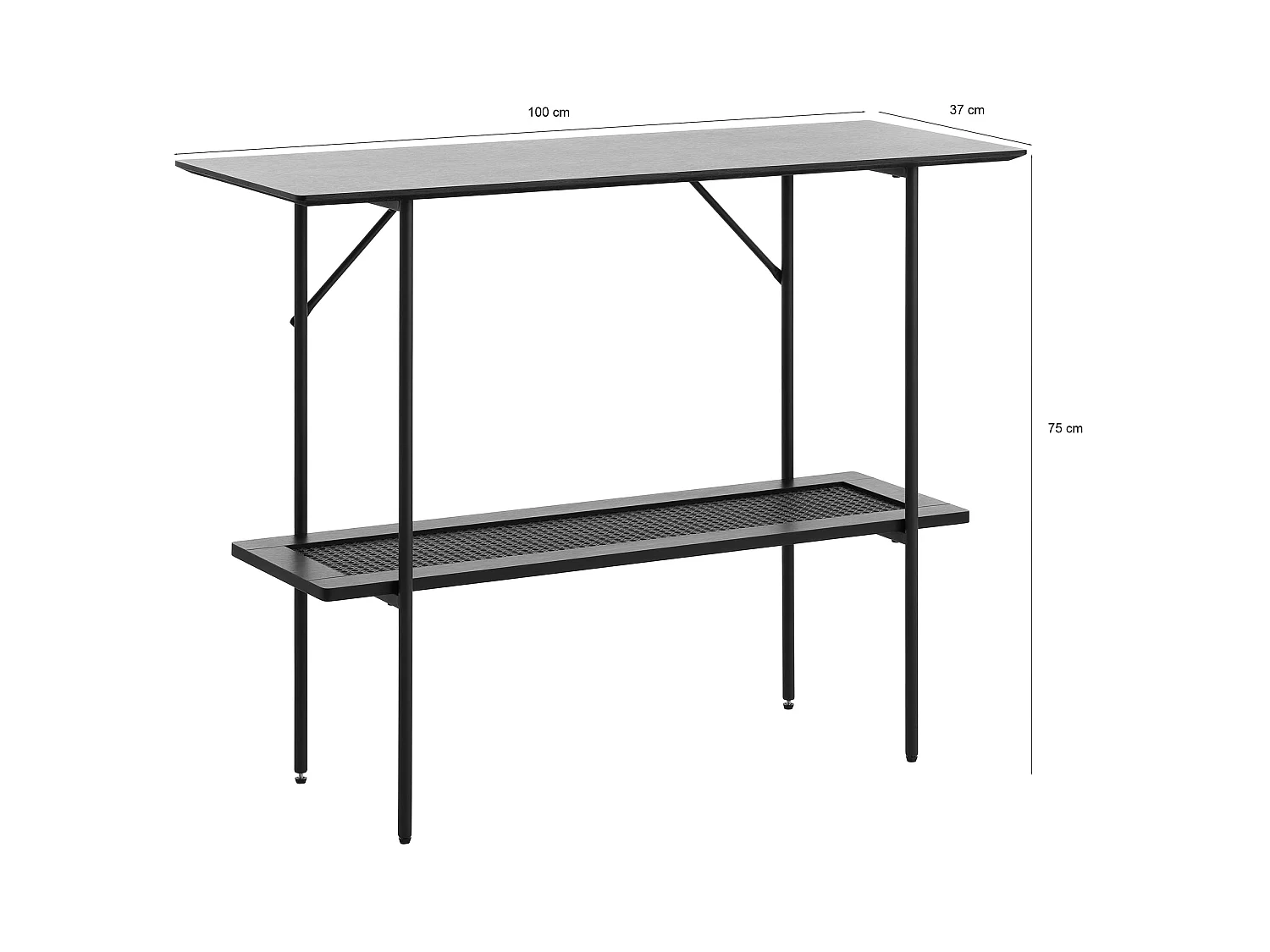 Tocador - 100 cm - roble negro - Mogest
