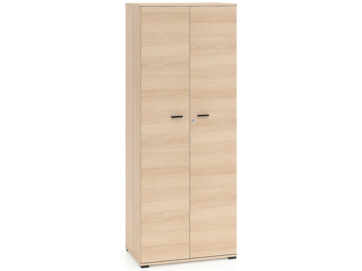 Kleiderschrank 2-türig, Eichenholzoptik, 79 cm - Odelis