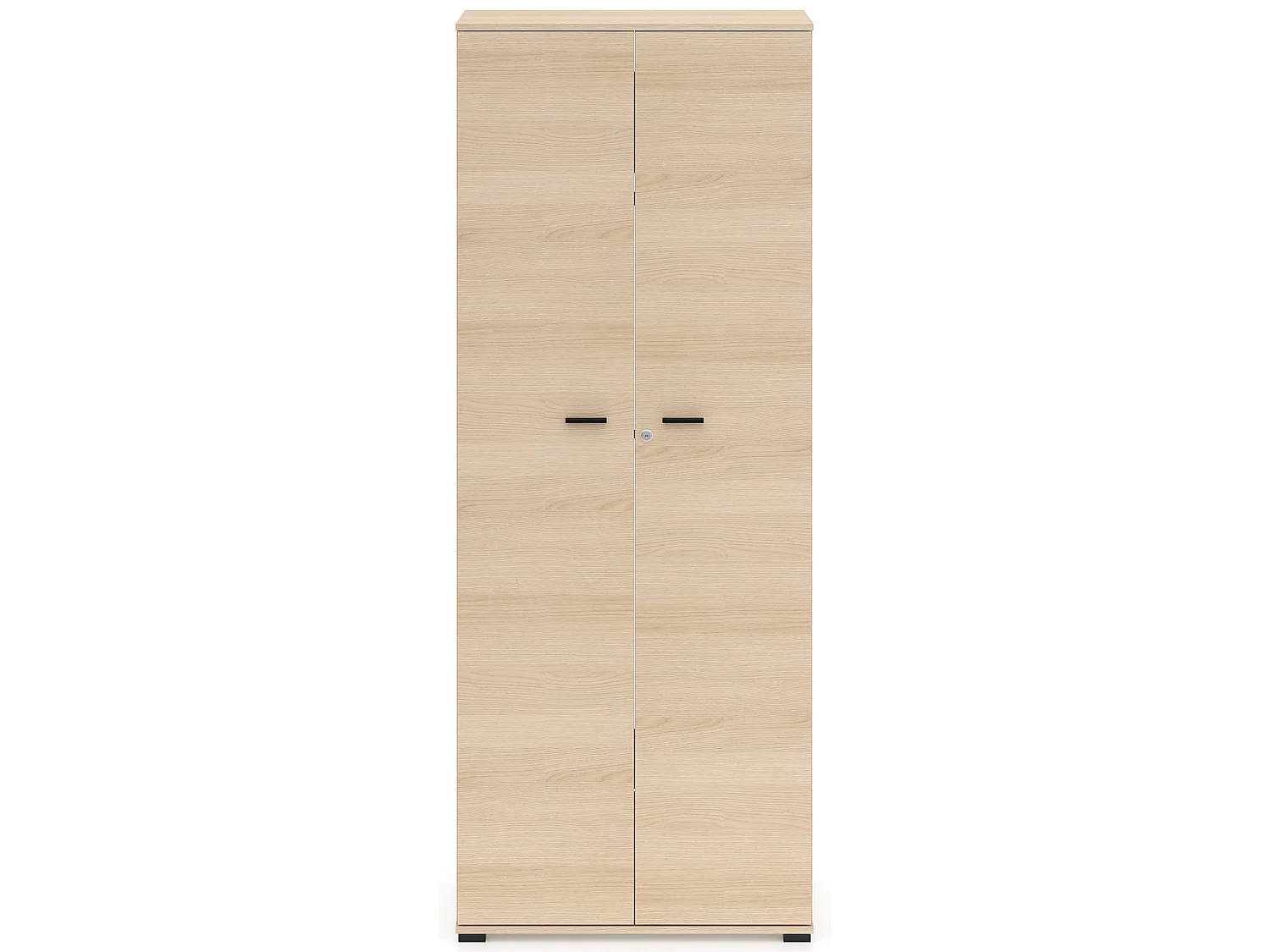 Kleiderschrank 2-türig, Eichenholzoptik, 79 cm - Odelis