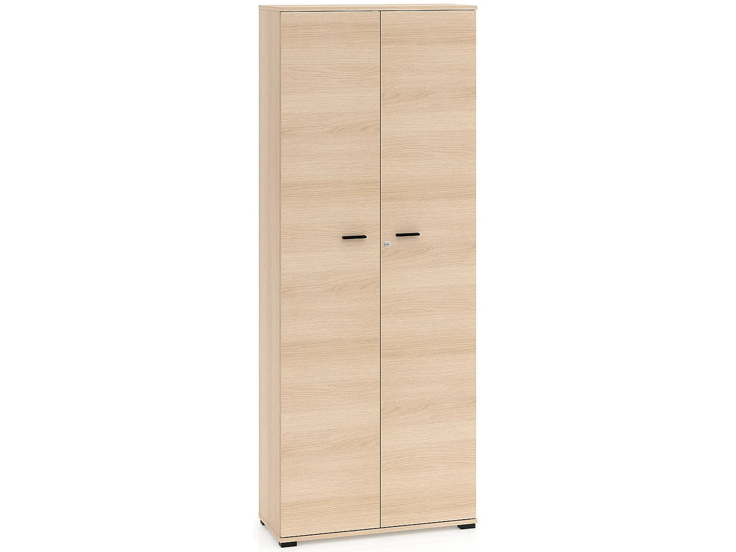Kleiderschrank 2-türig, Eichenholzoptik, 79 cm - Odelis