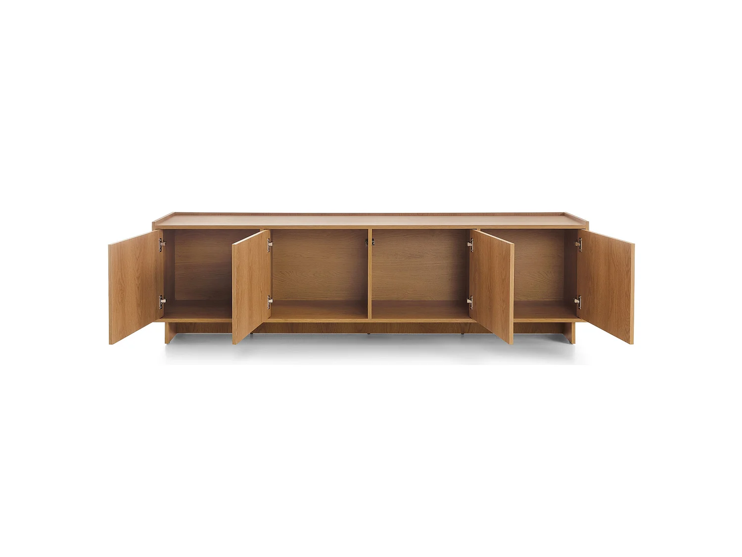 Mueble de TV - 195 cm - efecto roble - Yasumi