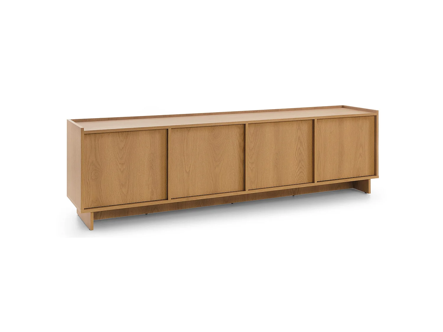 Mueble de TV - 195 cm - efecto roble - Yasumi