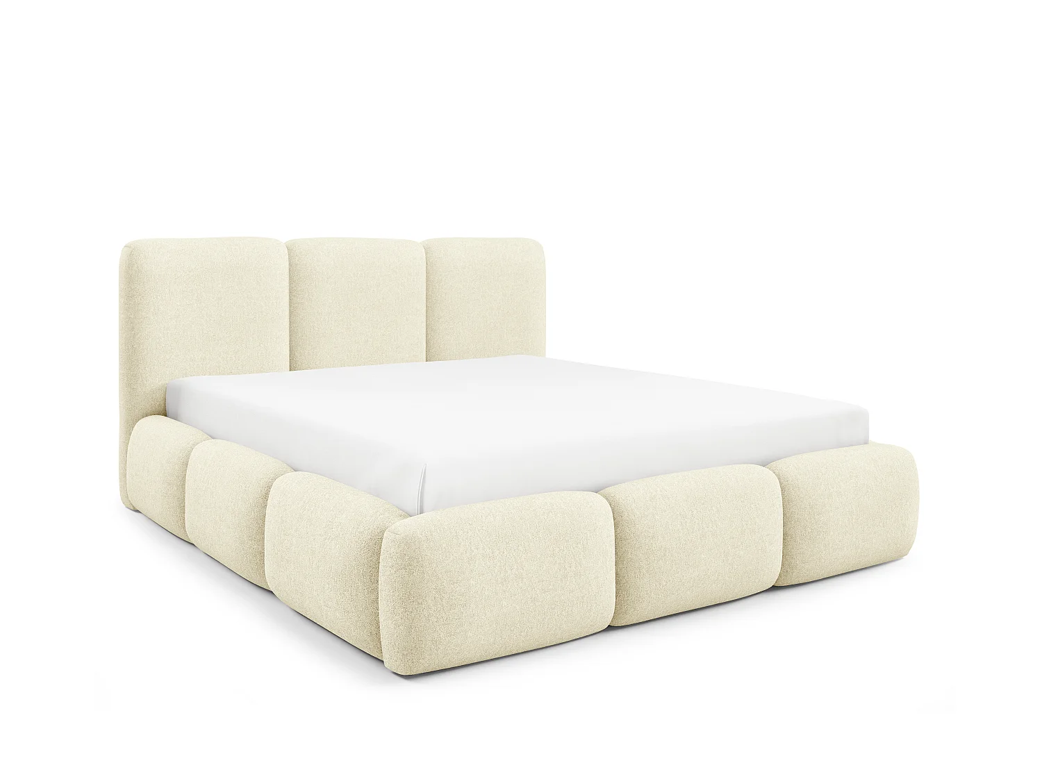 FURNISTAR Gestoffeerd bed BOVA 160x200 cm met opbergruimte|Lattenbodem|Tweepersoonsbed|Boxspring-look-Donkergrijs