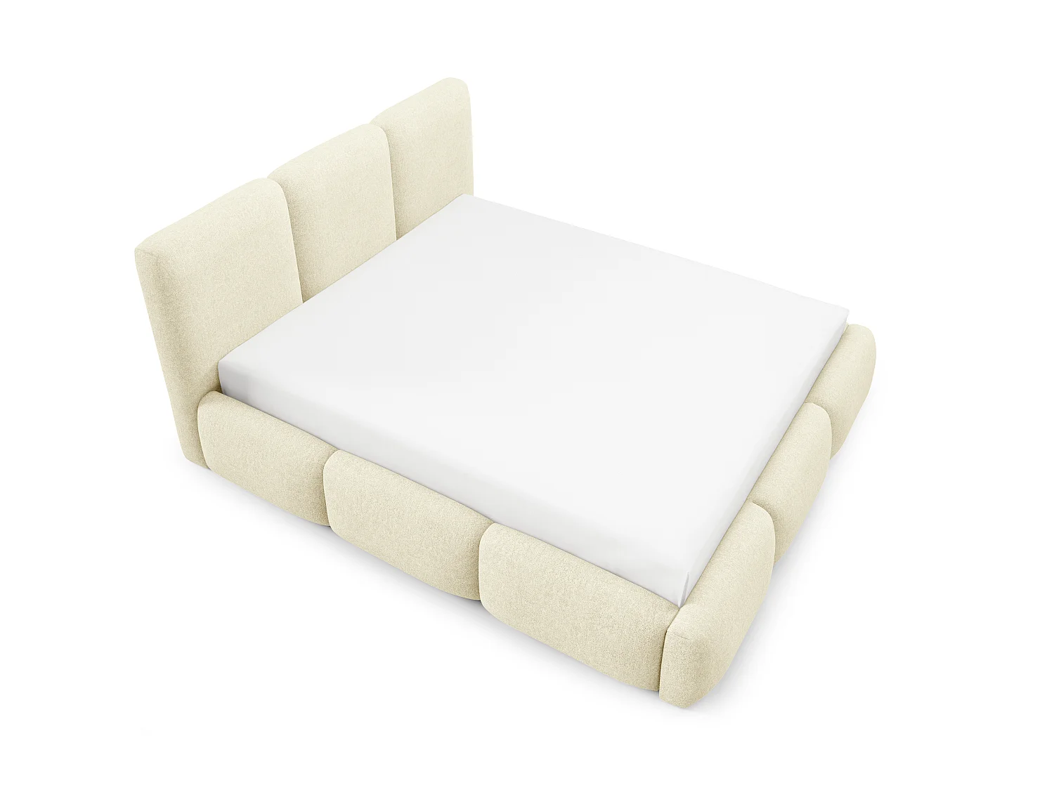 FURNISTAR Gestoffeerd bed BOVA 160x200 cm met opbergruimte|Lattenbodem|Tweepersoonsbed|Boxspring-look-Donkergrijs
