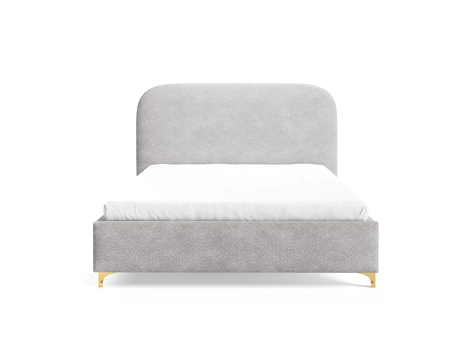 Gestoffeerd bed LANA met opbergruimte 120x200|Tweepersoonsbed|Lattenbodem|Boxspring-look|zonder matras|Slaapkamer-Grijs