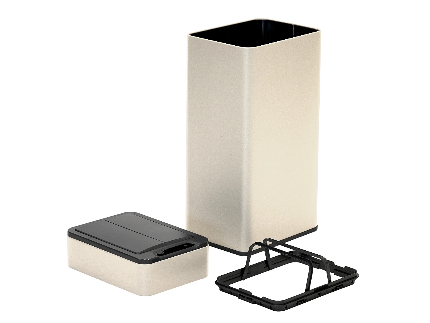SVITA SE40L Poubelle à capteur Poubelle de cuisine Poubelle automatique Taupe