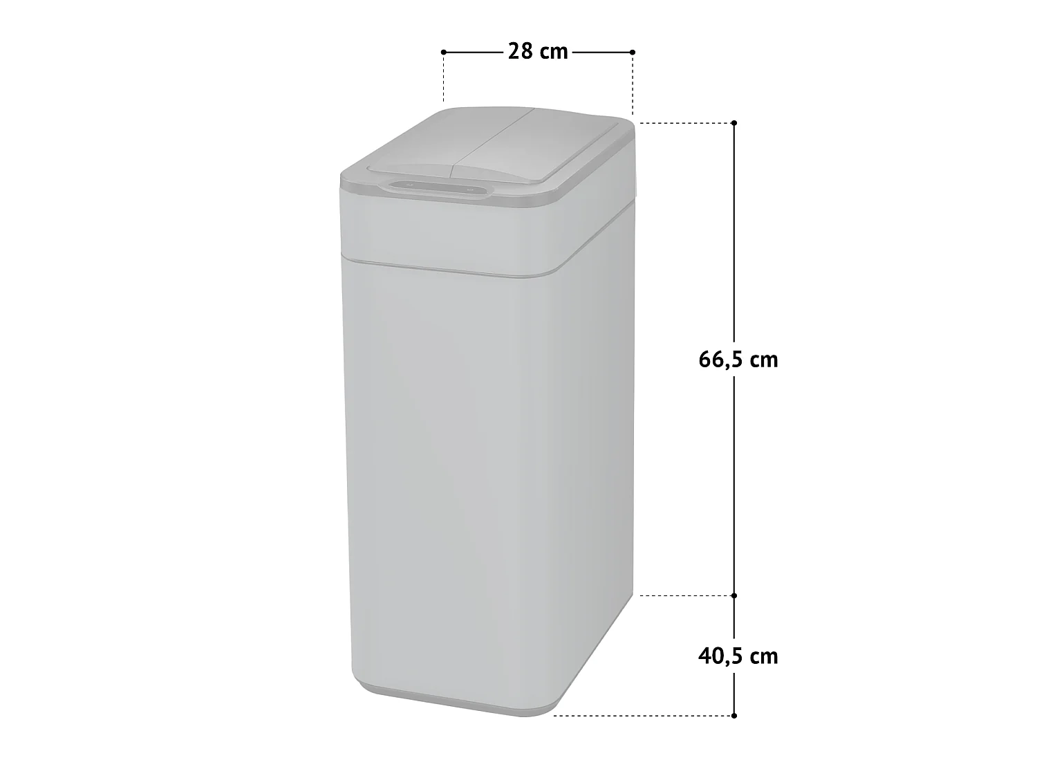 SVITA SE60L Poubelle à capteur Poubelle automatique Poubelle de cuisine Argent