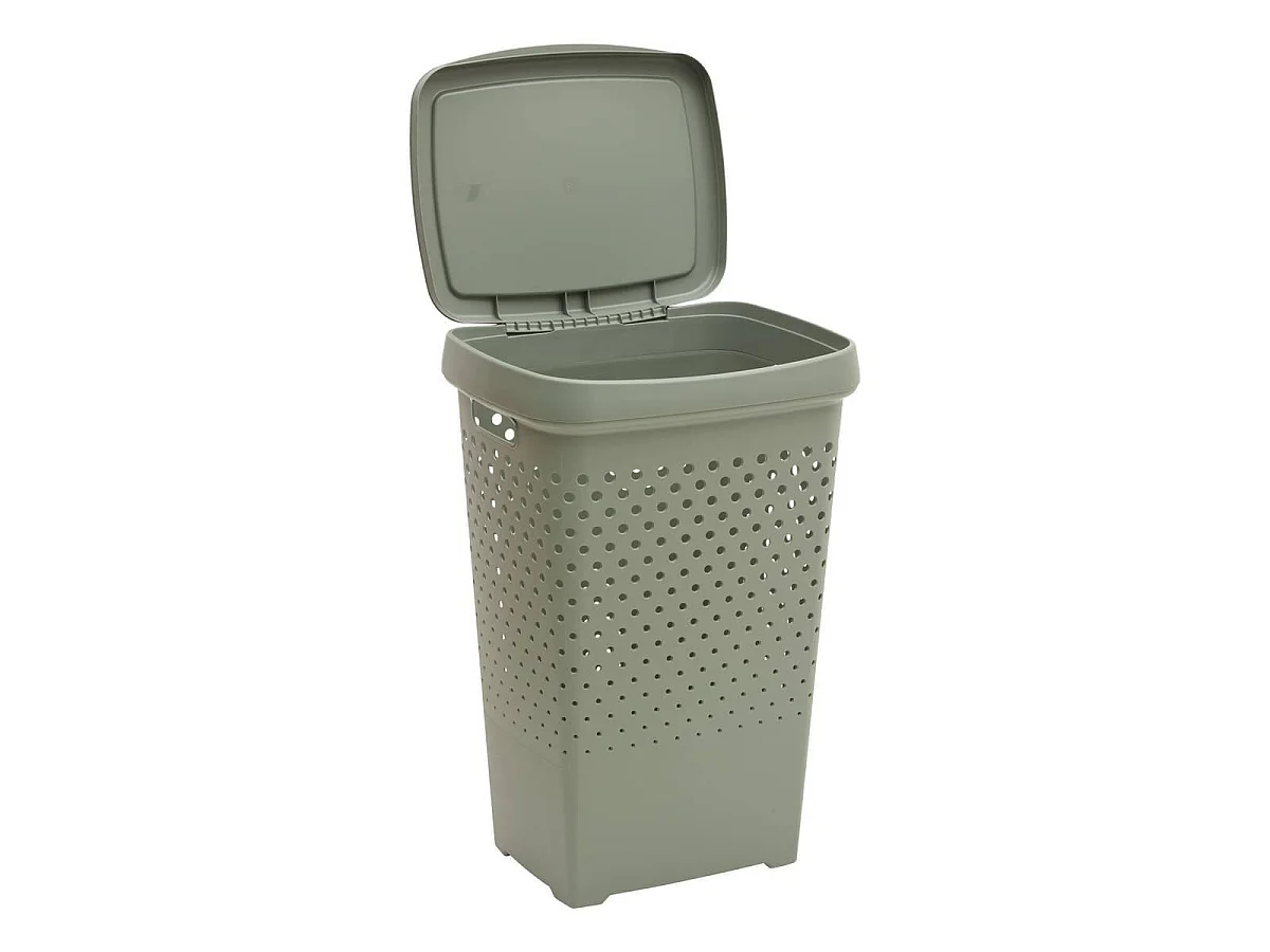 Corbeille à Linge Ajourée "Laurier" 70L Vert