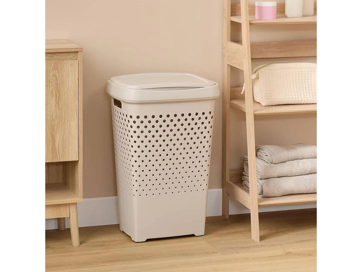 Corbeille à Linge Ajourée "Laurier" 70L Argile