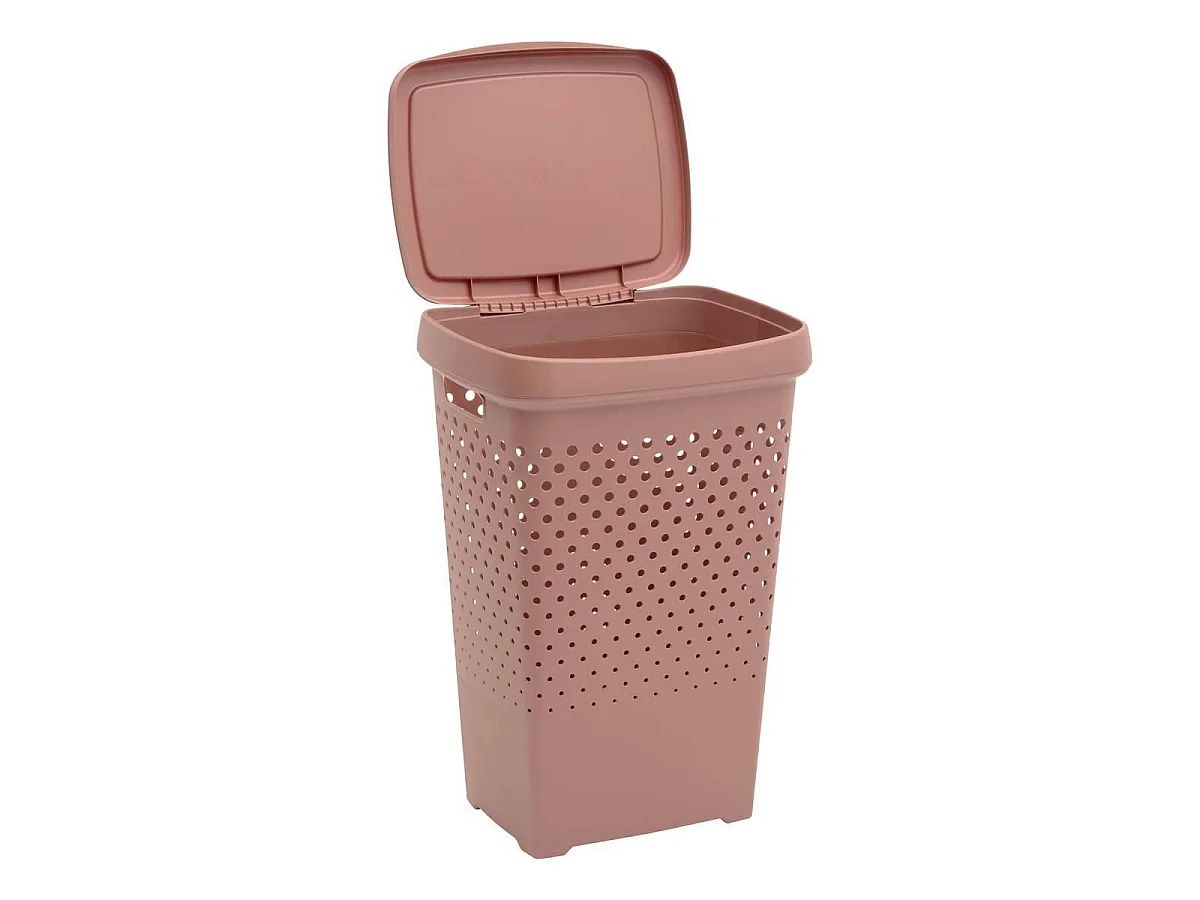 Corbeille à Linge Ajourée "Laurier" 70L Terracotta