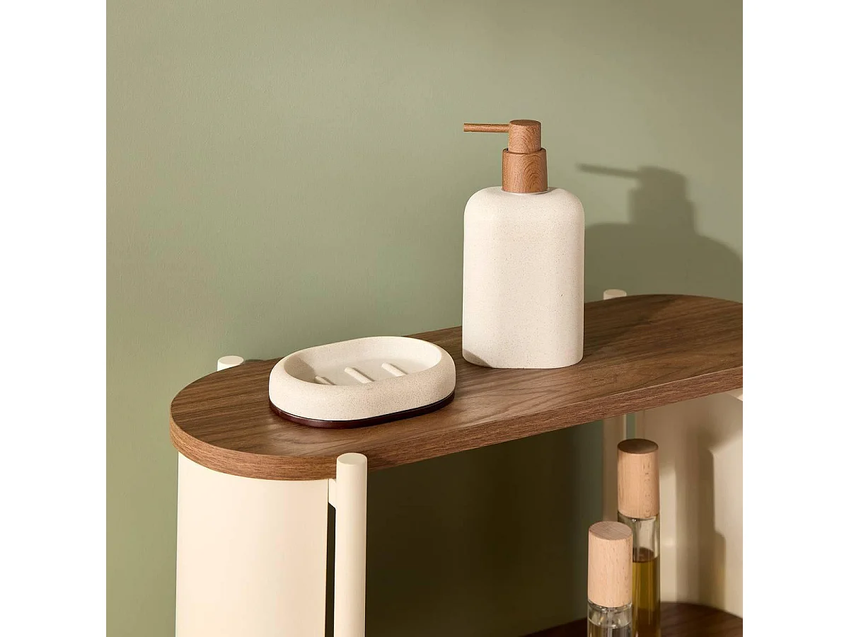 Distributeur de Savon en Résine "Argiléo" 350ml Beige