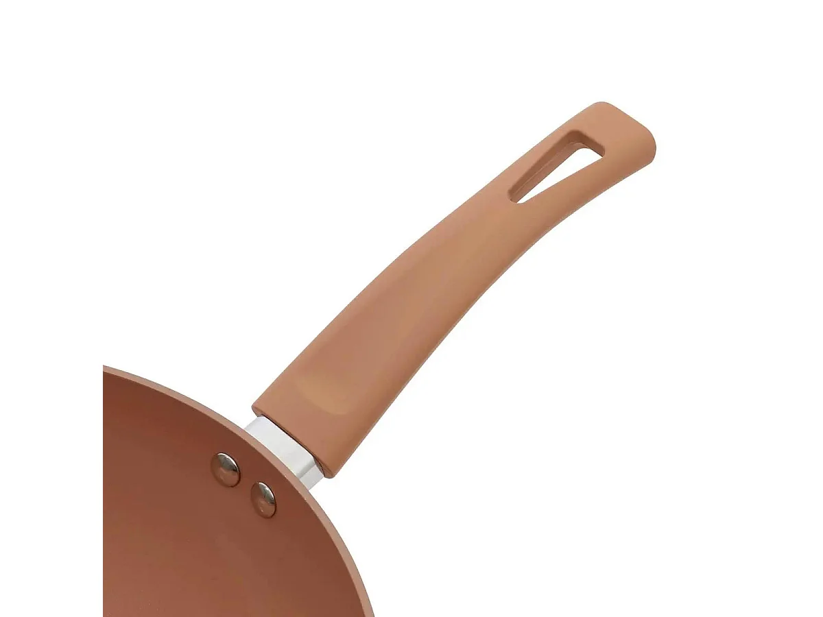 Wok en Aluminium Forgé "Harmony" 28cm Rose