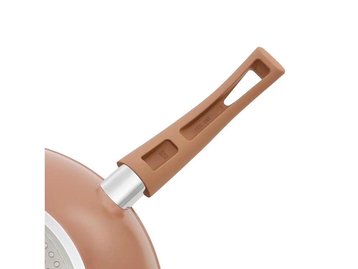 Wok en Aluminium Forgé "Harmony" 28cm Rose