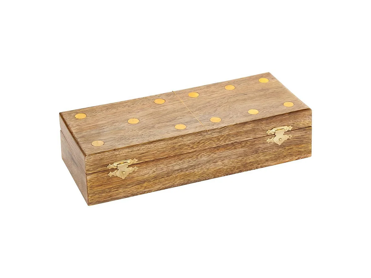 Jeu de Dominos en Bois "Dalvia" 25cm Marron
