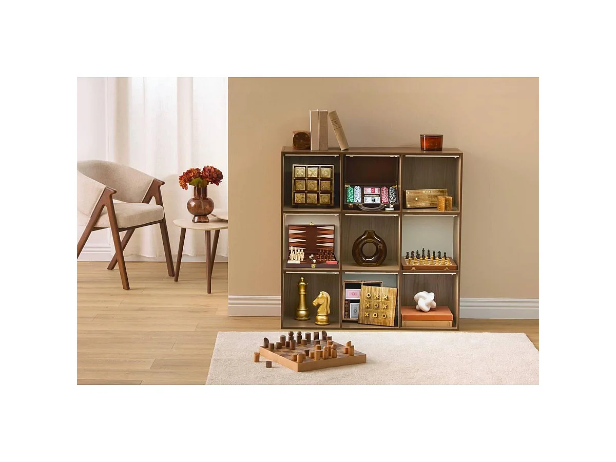 Jeu de Dominos en Bois "Dalvia" 25cm Marron