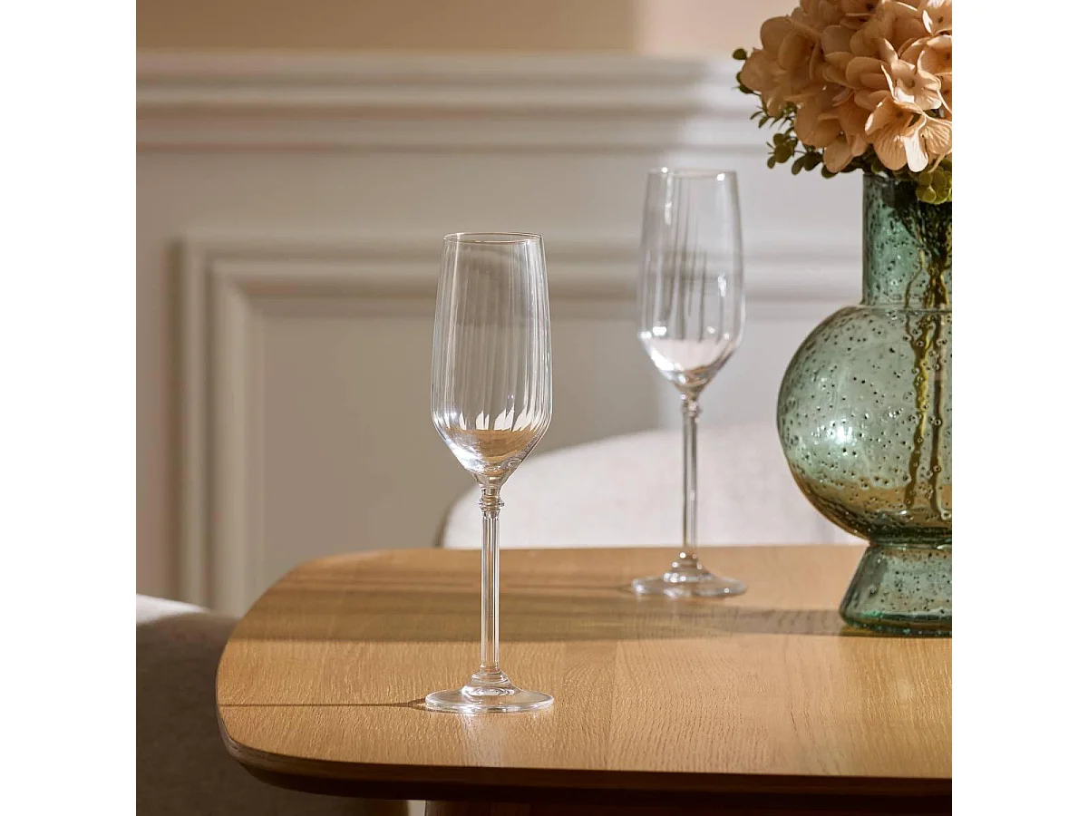 Service de Verre 12 Pièces "Elia" 23cm Transparent