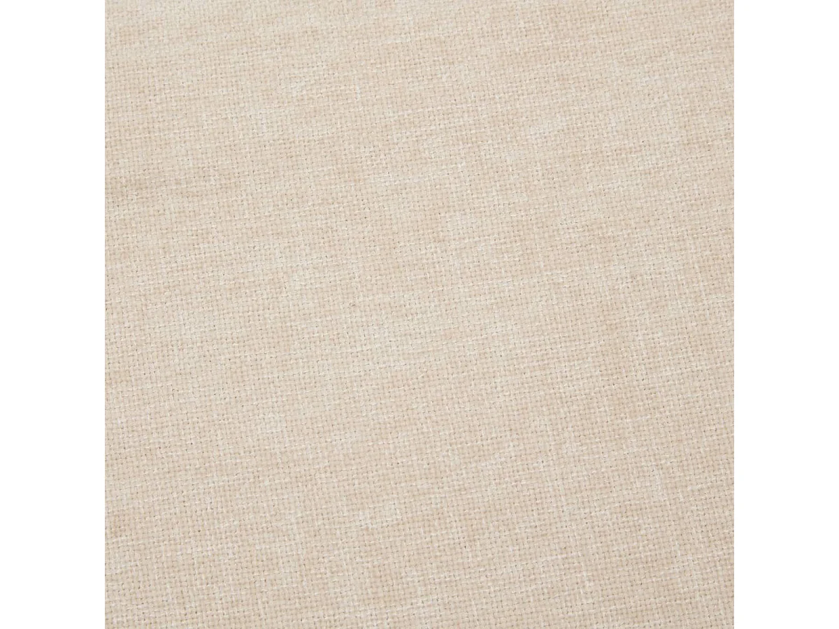 Pouf Tissu Chenille "Mizar" 37cm Ivoire