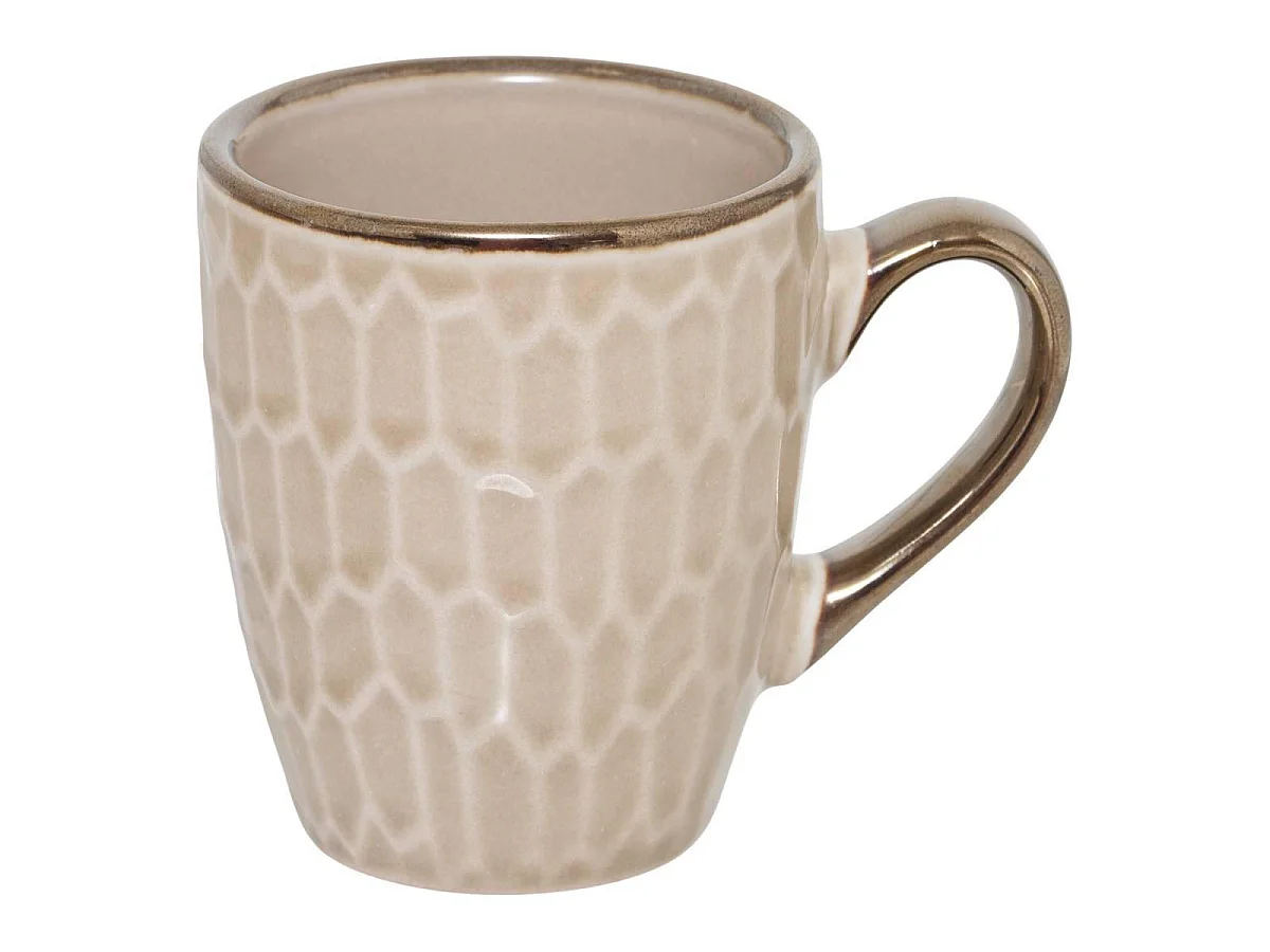 Coffret 2 Tasses & 2 Soucoupes "Ella" 9cl Beige