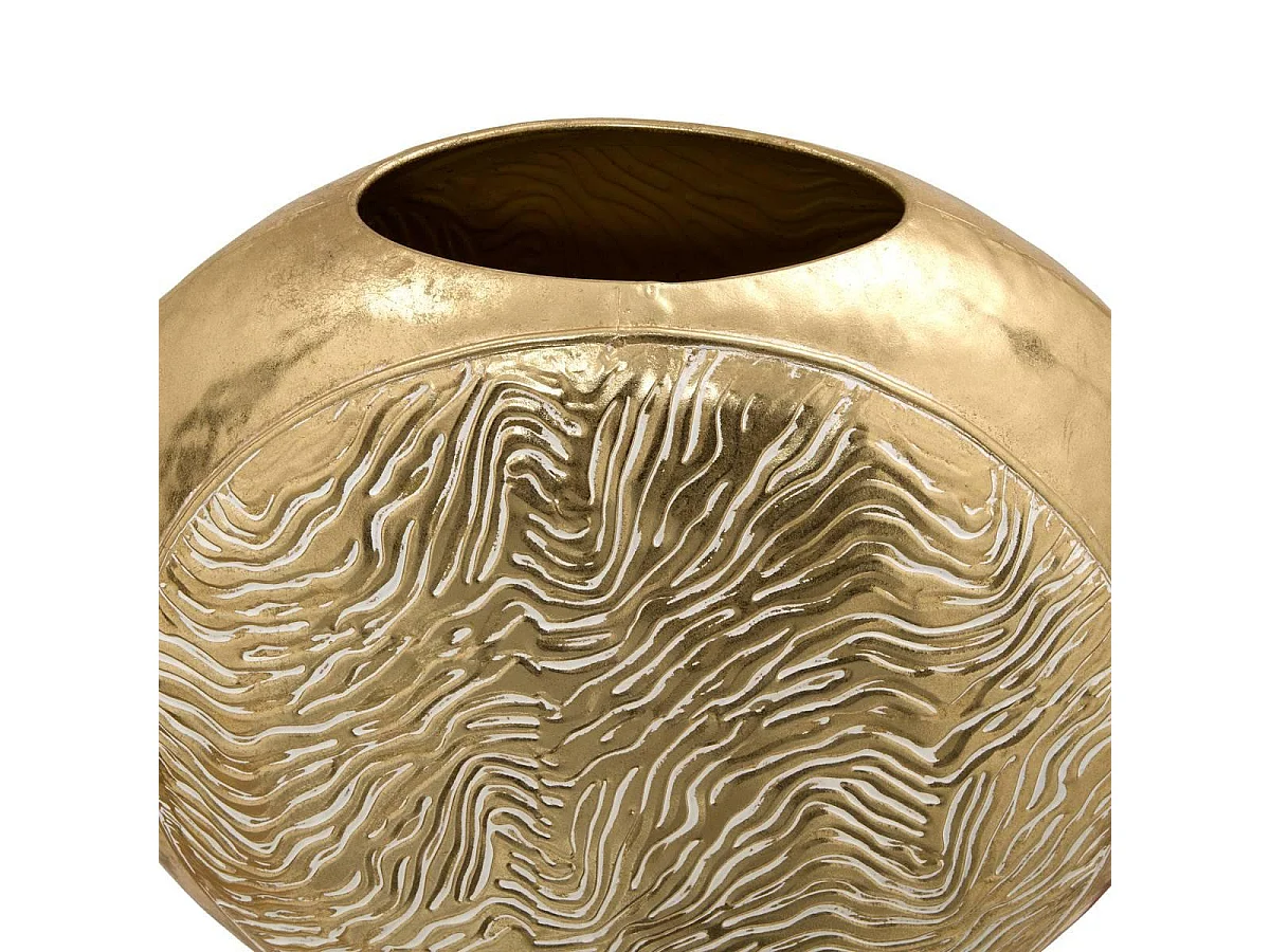 Vase Design en Métal "Onara" 48cm Doré