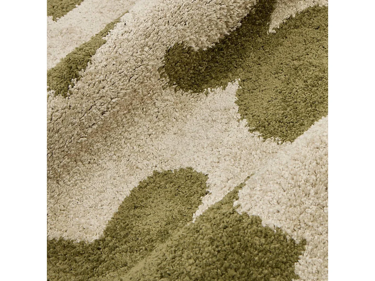 Tapis de Salon Déco "Nyero" 160x230cm Kaki