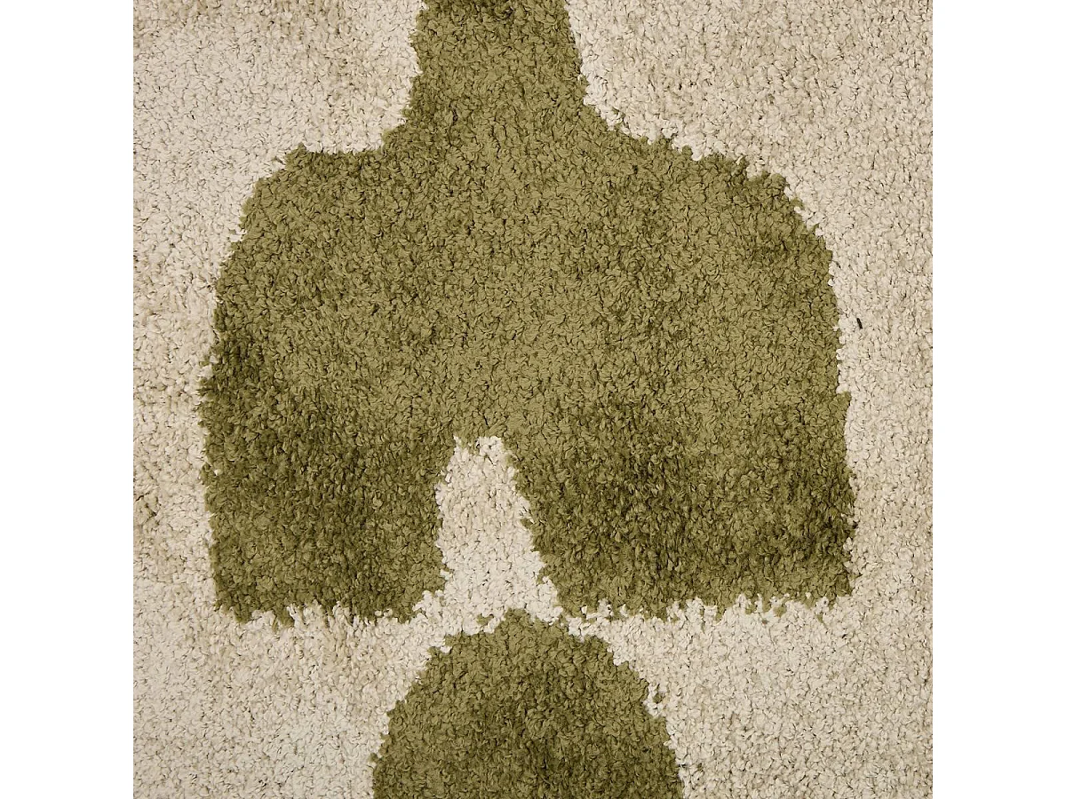 Tapis de Salon Déco "Nyero" 160x230cm Kaki