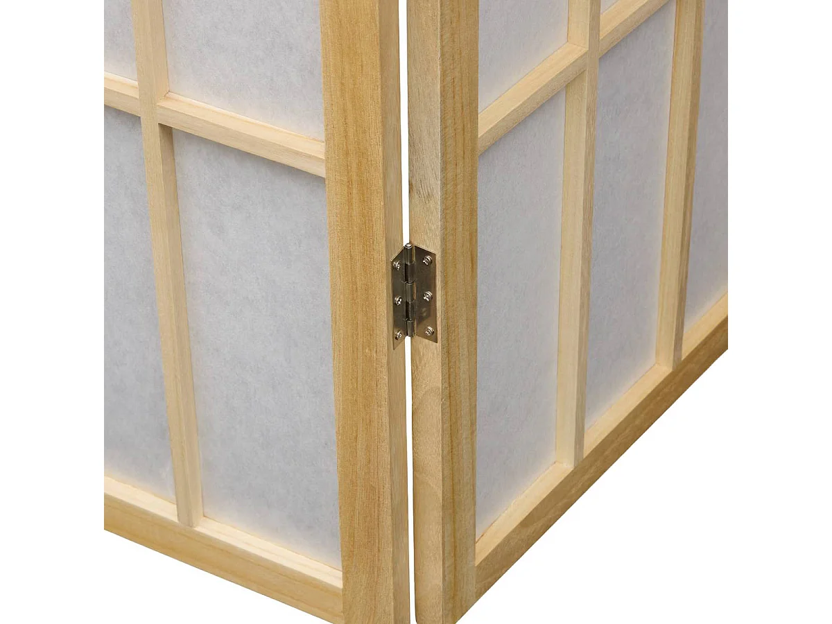Paravent 3 Panneaux "Sandai" 170cm Blanc