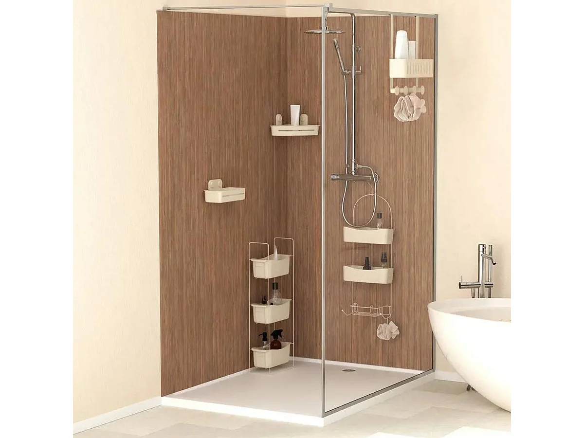 Étagère de Douche d'Angle "Easy Bath" 30cm Beige