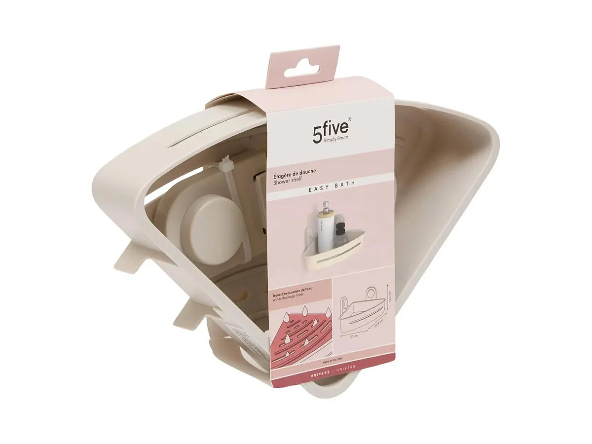 Étagère de Douche d'Angle "Easy Bath" 30cm Beige
