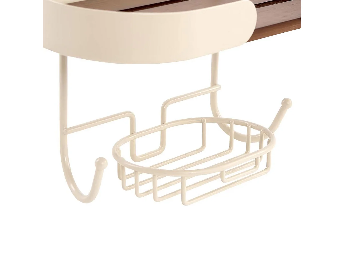 Serviteur de Douche 2 Niveaux "Argiléo" 63cm Beige