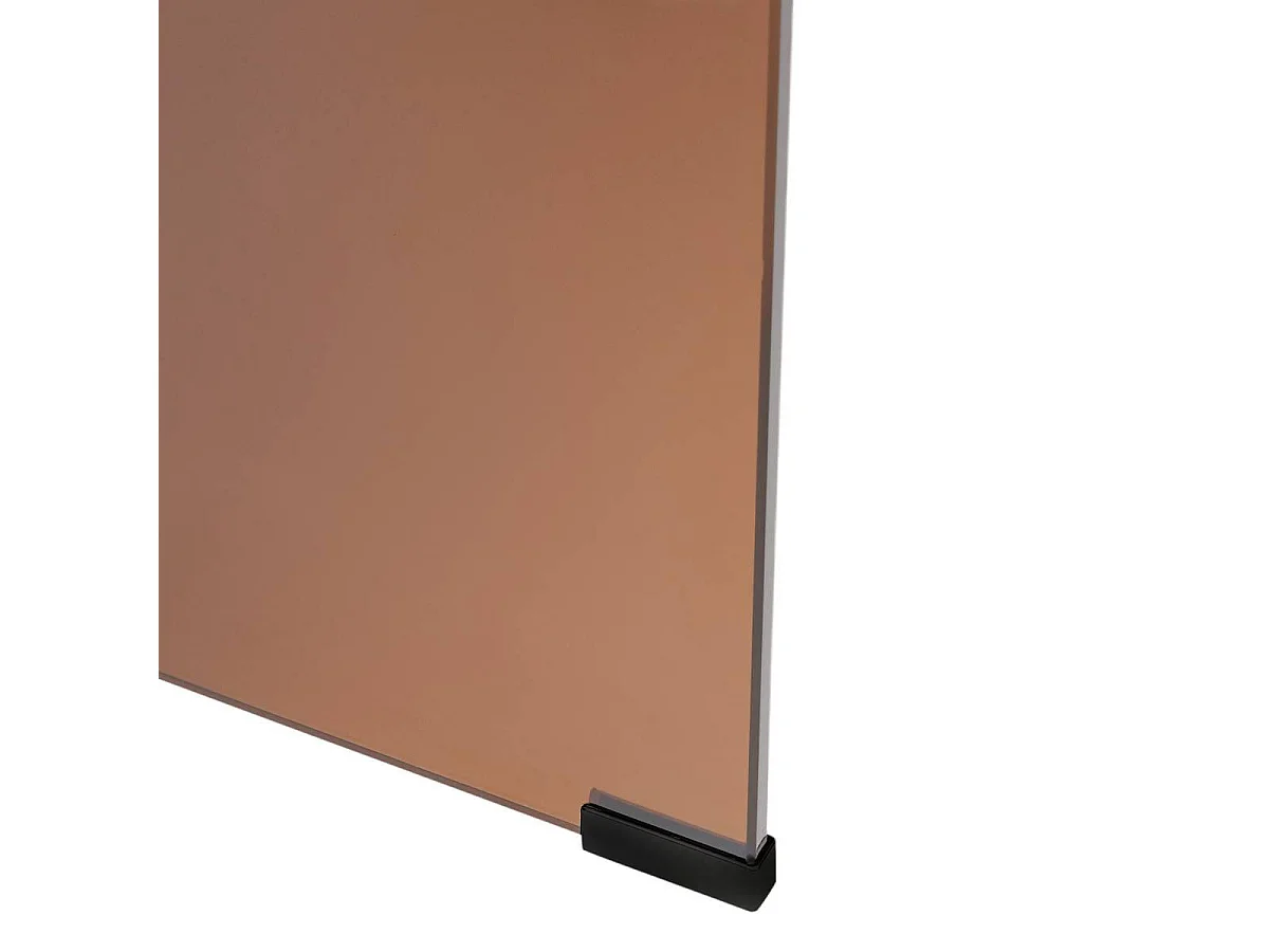Table Basse en Verre "Lenia" 110cm Ambre