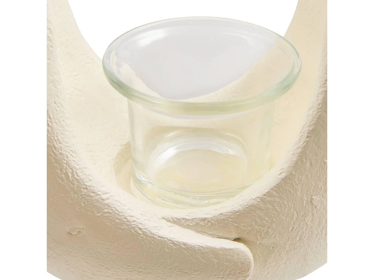 Photophore Silhouette Humaine "Mora" 17cm Blanc