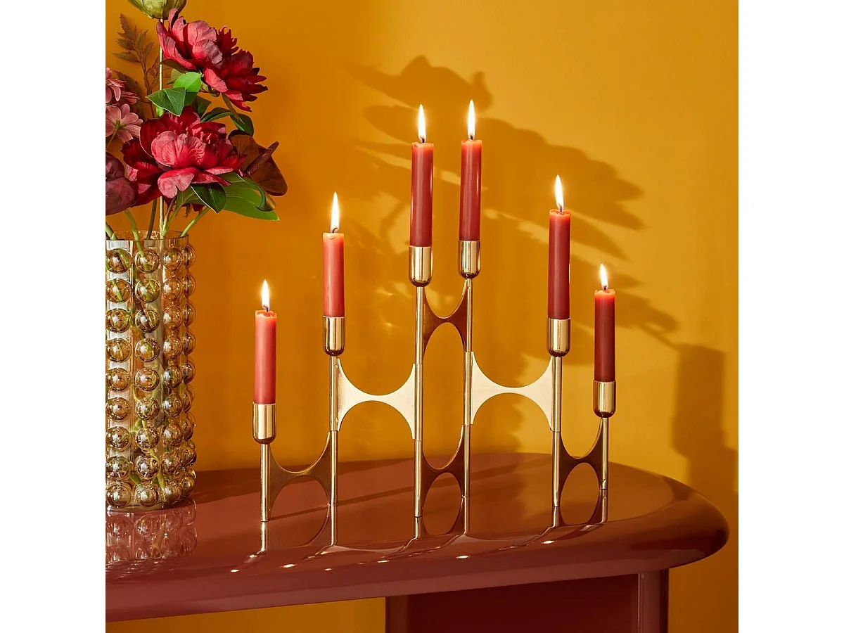 Chandelier Design en Métal "Crush" 48cm Doré