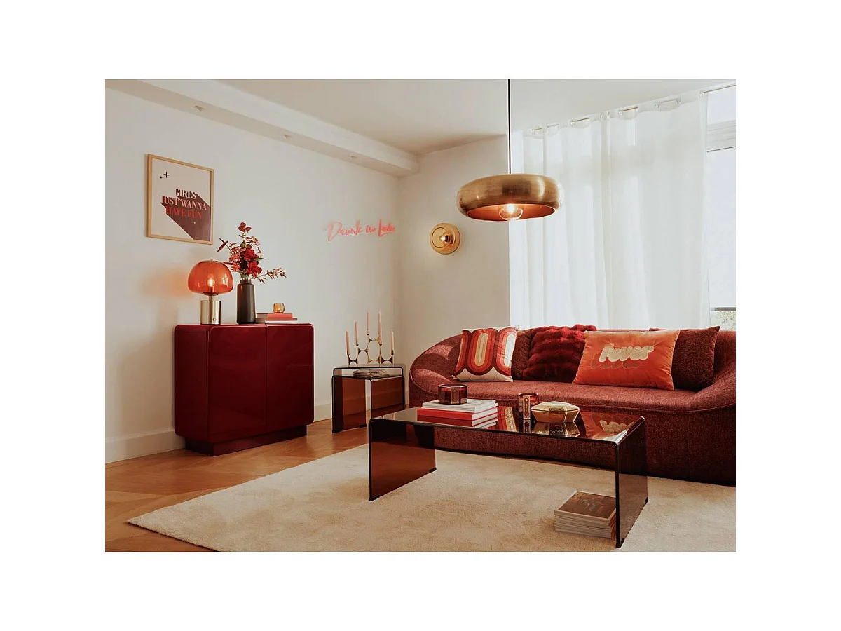 Chandelier Design en Métal "Crush" 48cm Doré