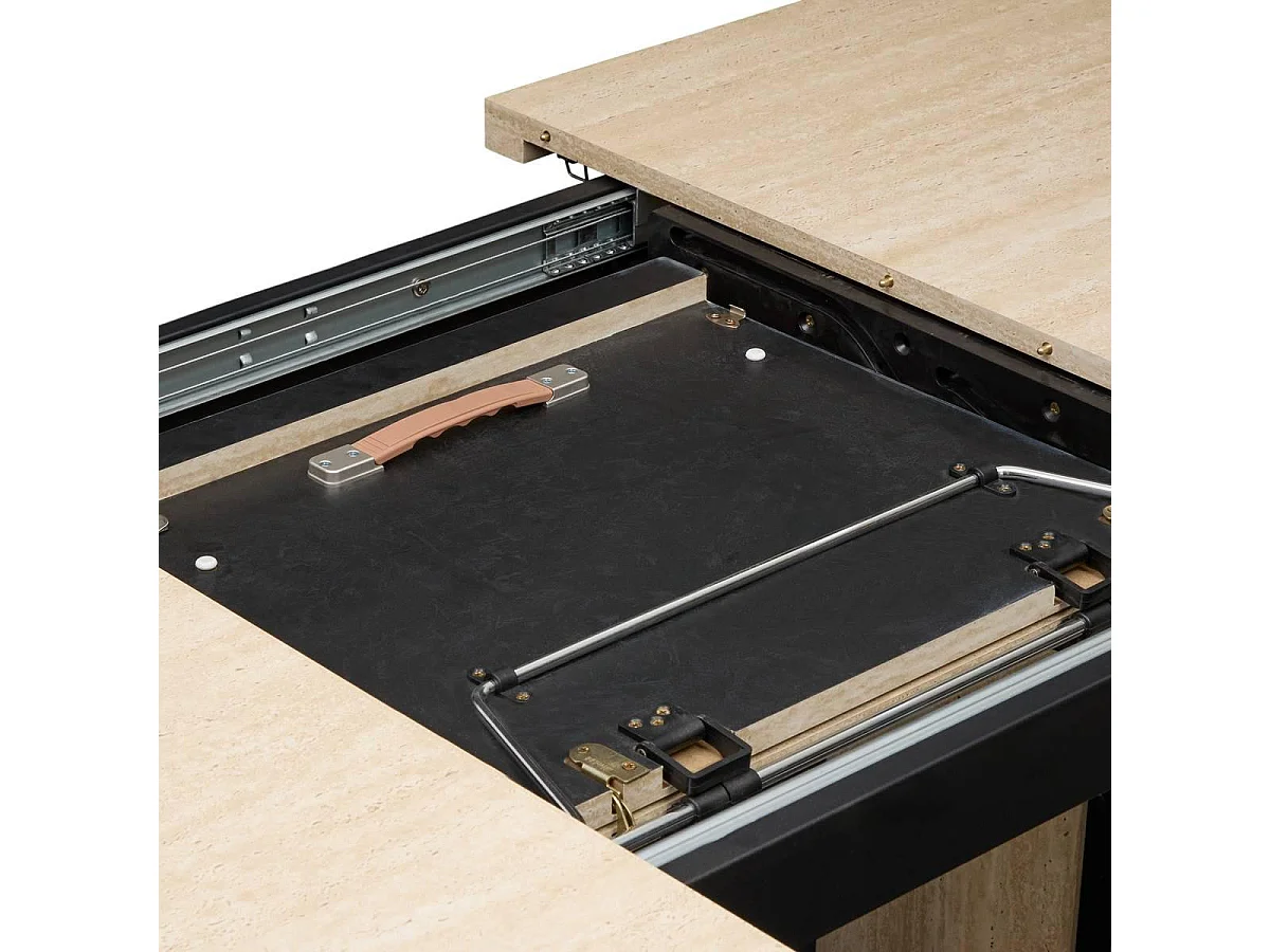 Table à Manger Extensible "Tino" 160-210cm Beige