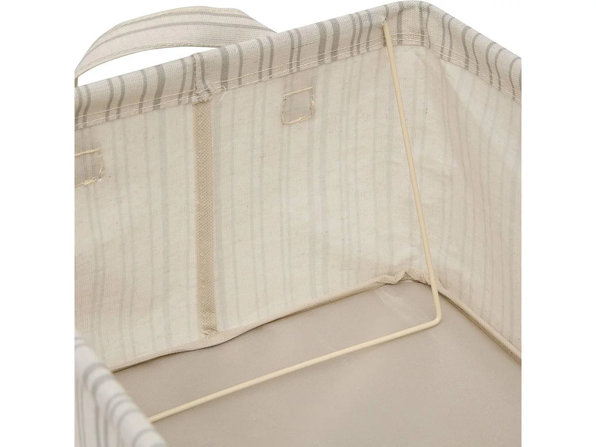 Panier de Rangement Pliable "Silnéa" 40cm Beige Lin