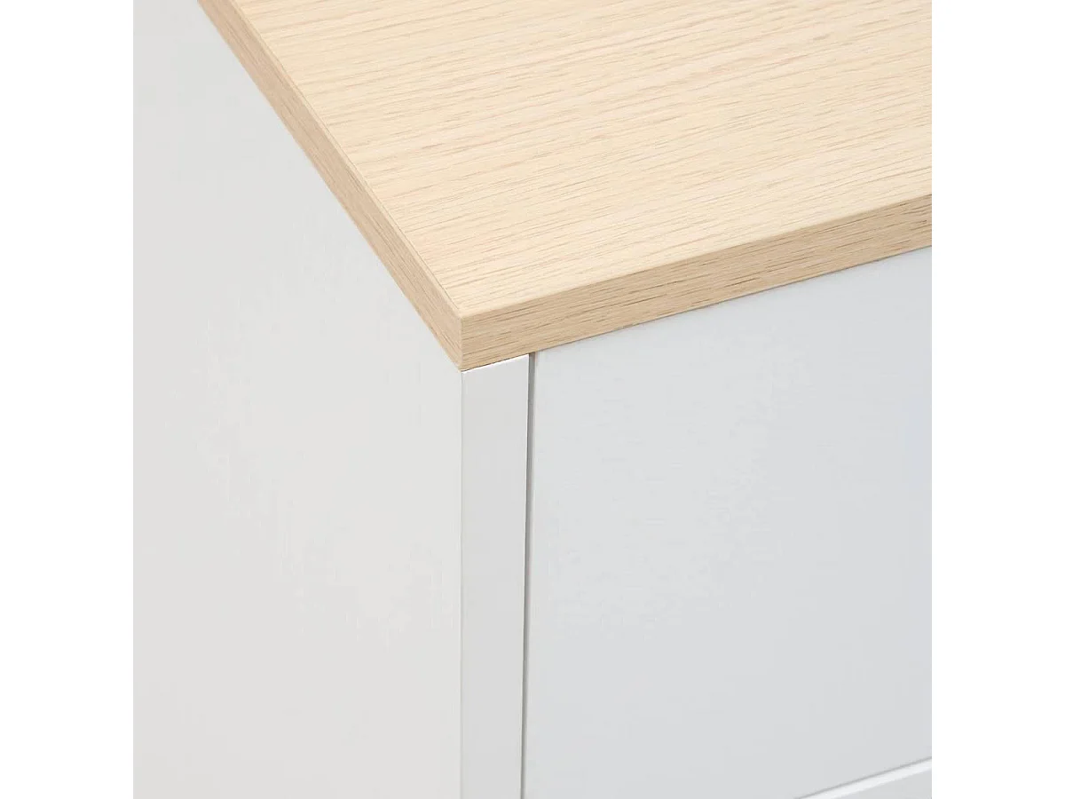 Console 2 Tiroirs "Luma" 100cm Blanc