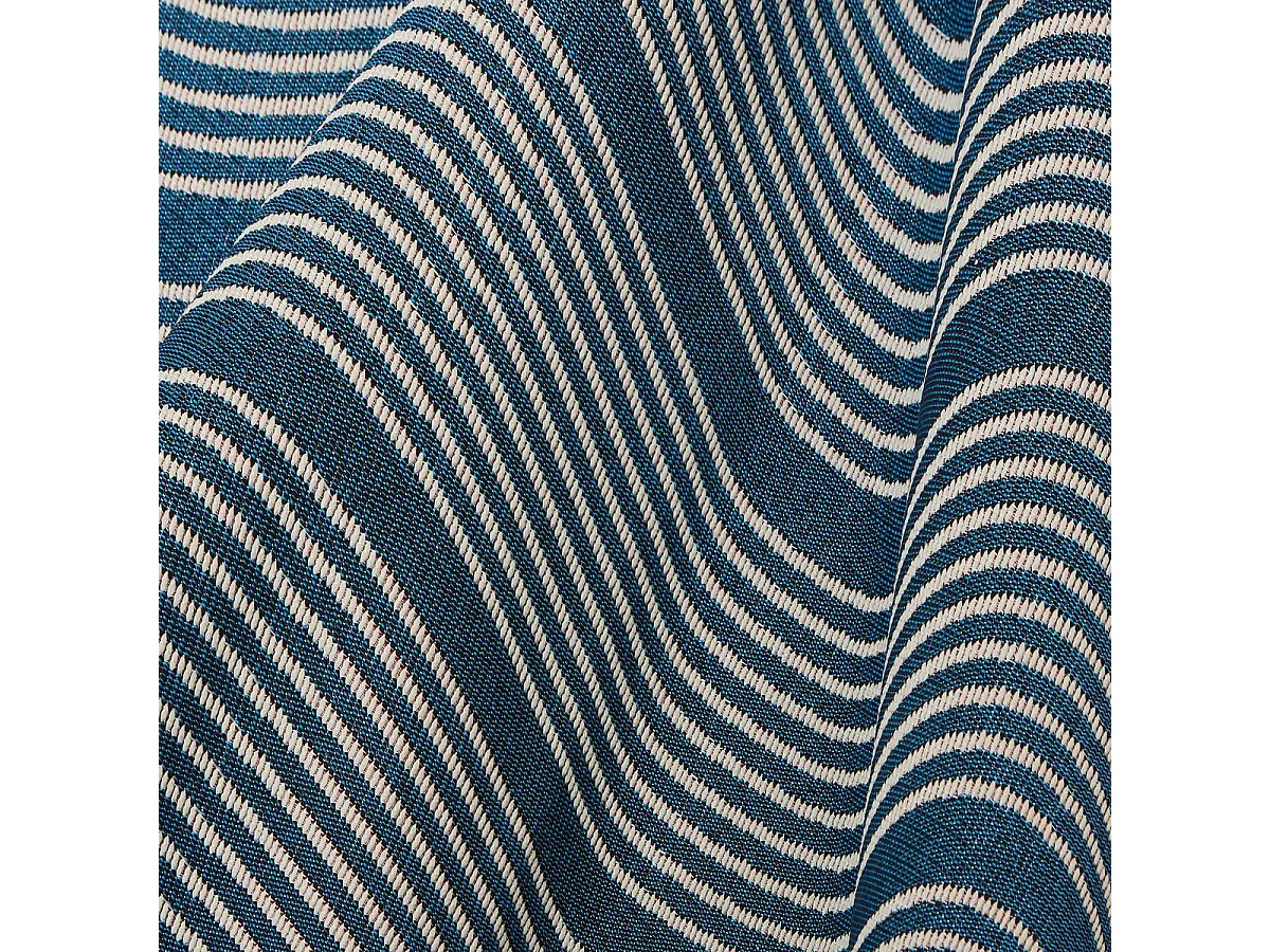 Tapis de Cuisine Antidérapant "Nippon" 75x200cm Bleu
