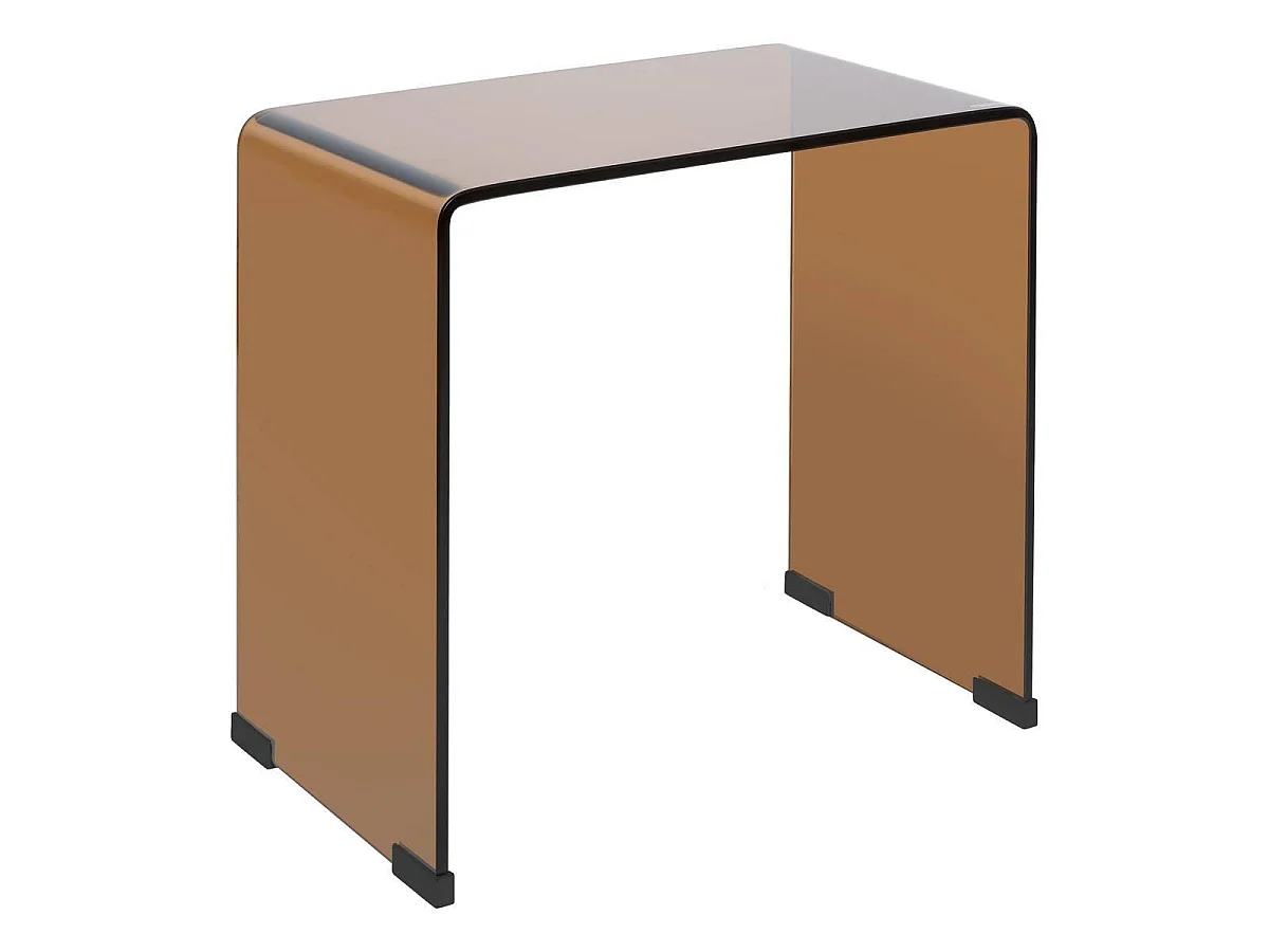 Lot de 2 Tables d'Appoint Gigognes "Lenia" 47cm Ambre
