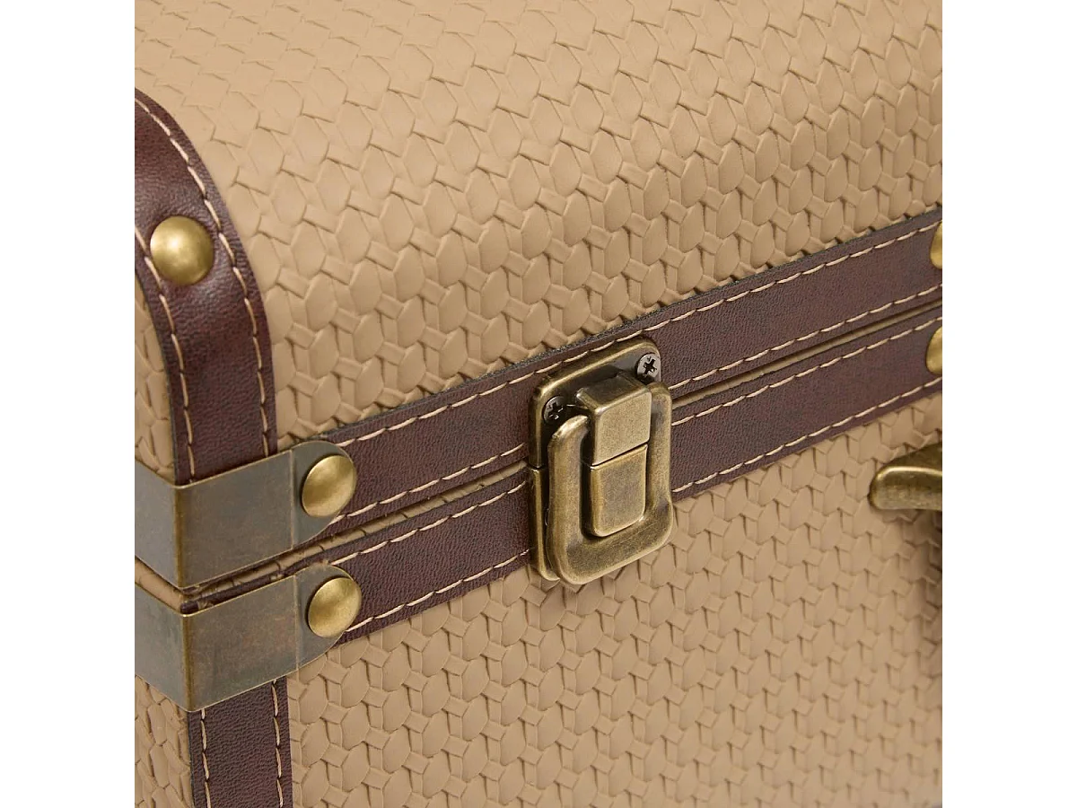 Lot de 2 Malles Valises "Bonie" 45cm Taupe