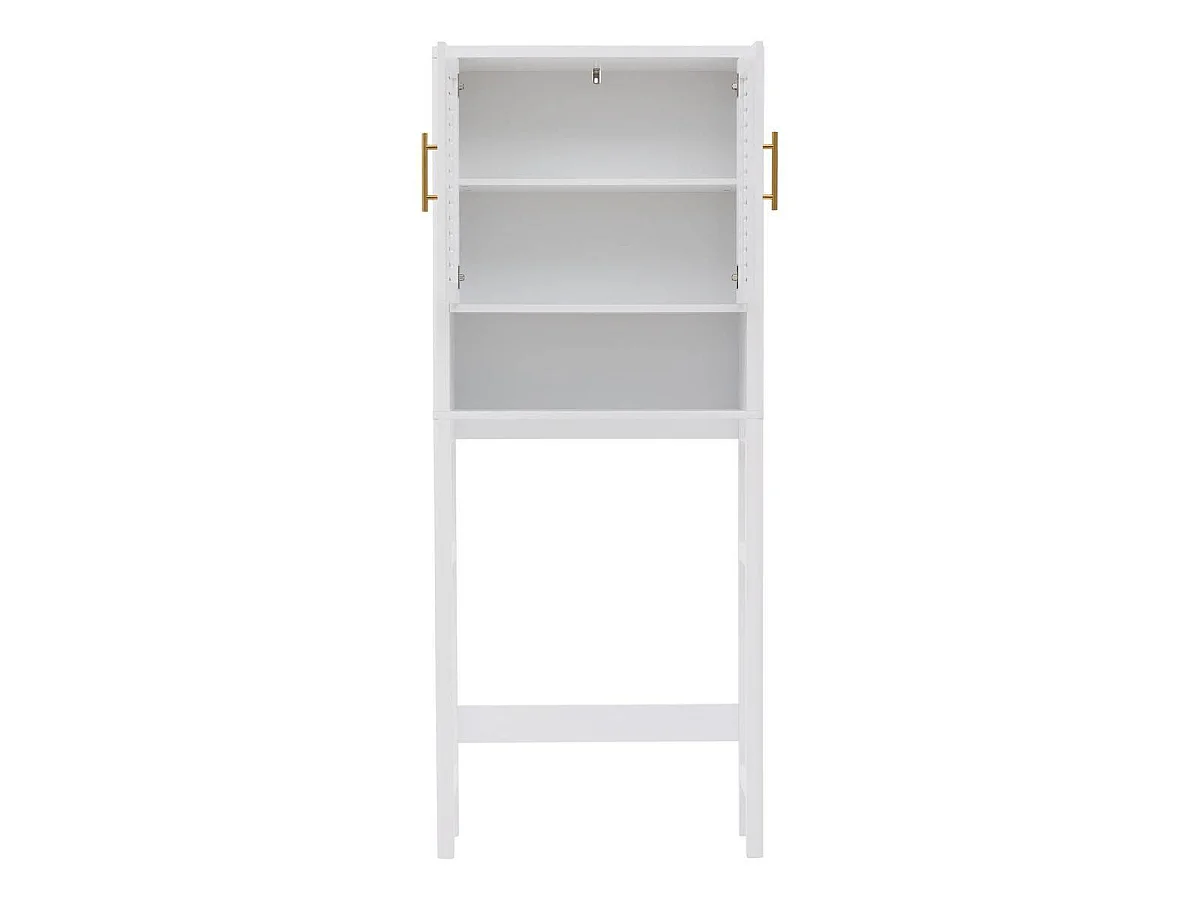 Meuble WC 2 Portes "Oréa" 165cm Blanc