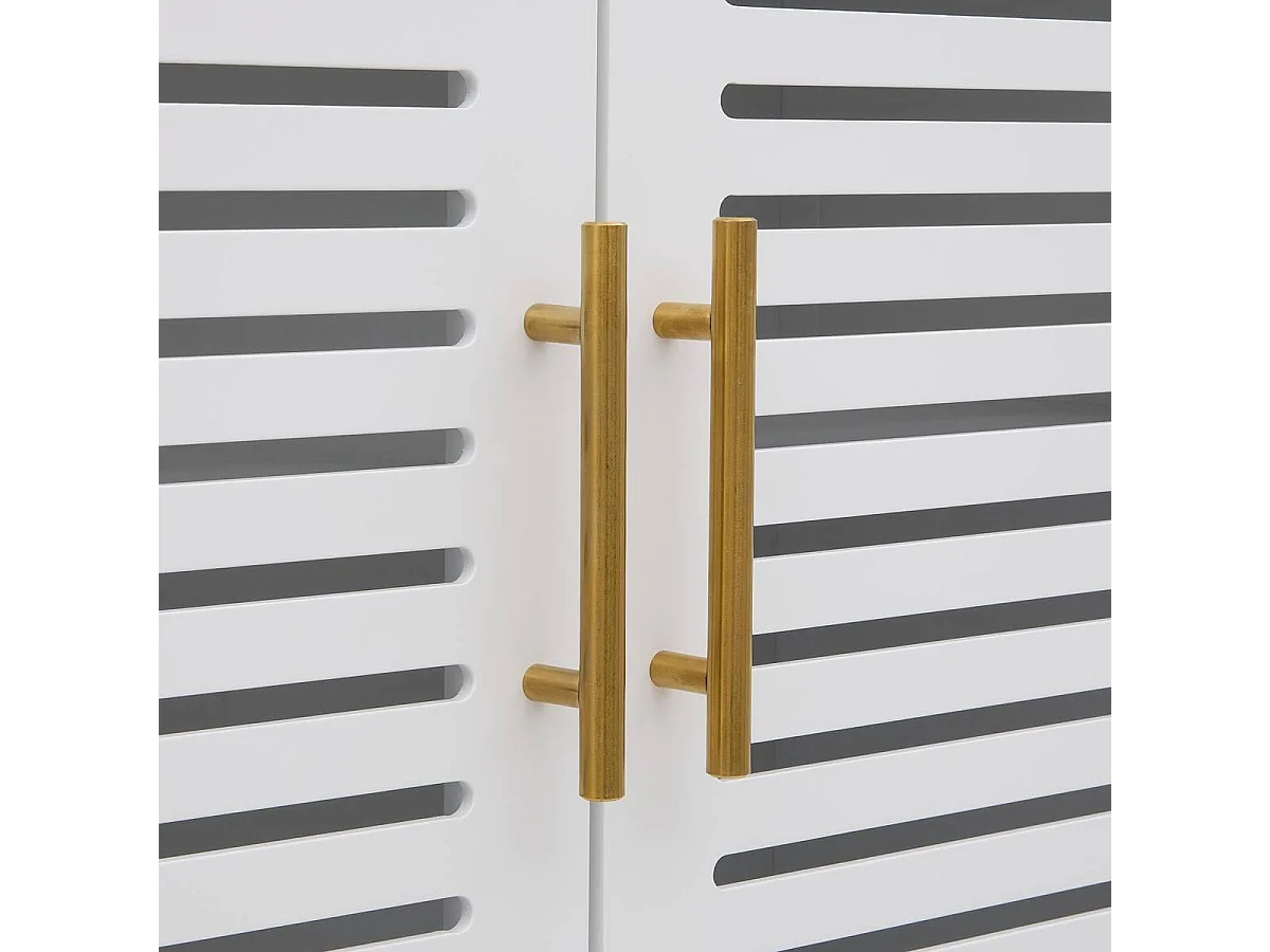 Meuble WC 2 Portes "Oréa" 165cm Blanc